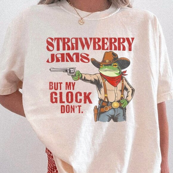 Strawberry Jams But My Glock Don't Shirt - Picture 1 of 3